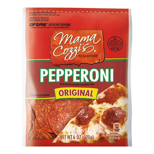 Mama Cozzi's Pizza Kitchen Sliced Pepperoni, 6 oz